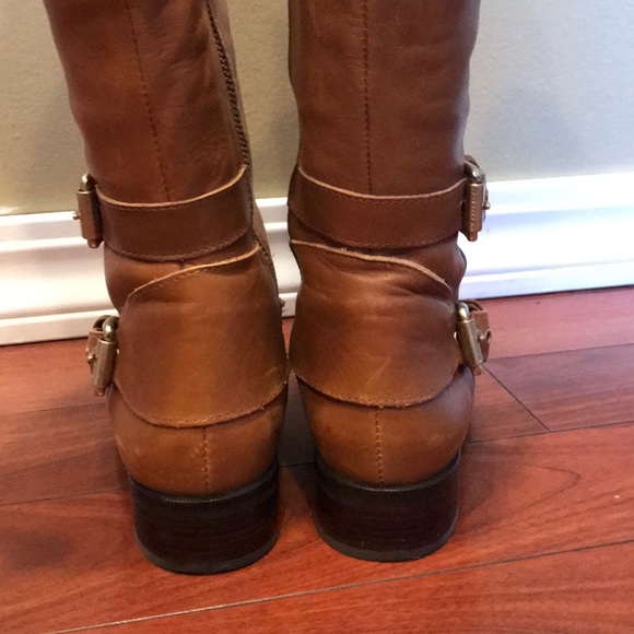 Michael Kors tan leather riding boots - Picture 5 of 8